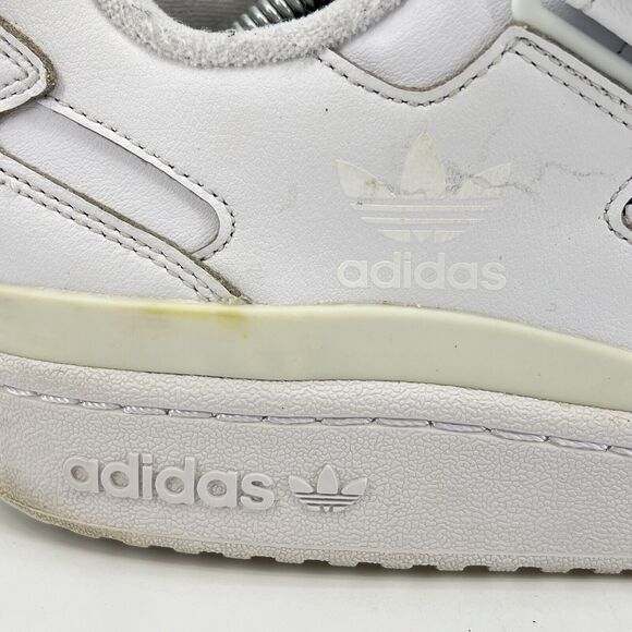 Adidas Triple White Forum Low Sneakers Size 12 ART #FY7755 - Picture 7 of 10